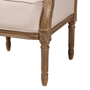   Modern European furniture - Beige Linen Accent Chair - www.oroa.com | Oroa.com