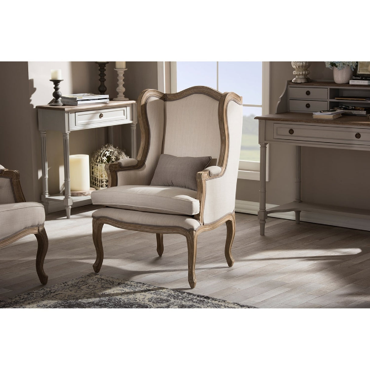   Wooden French Provincial Accent Chair | Oroa.com