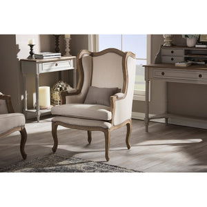   Wooden French Provincial Accent Chair | Oroa.com
