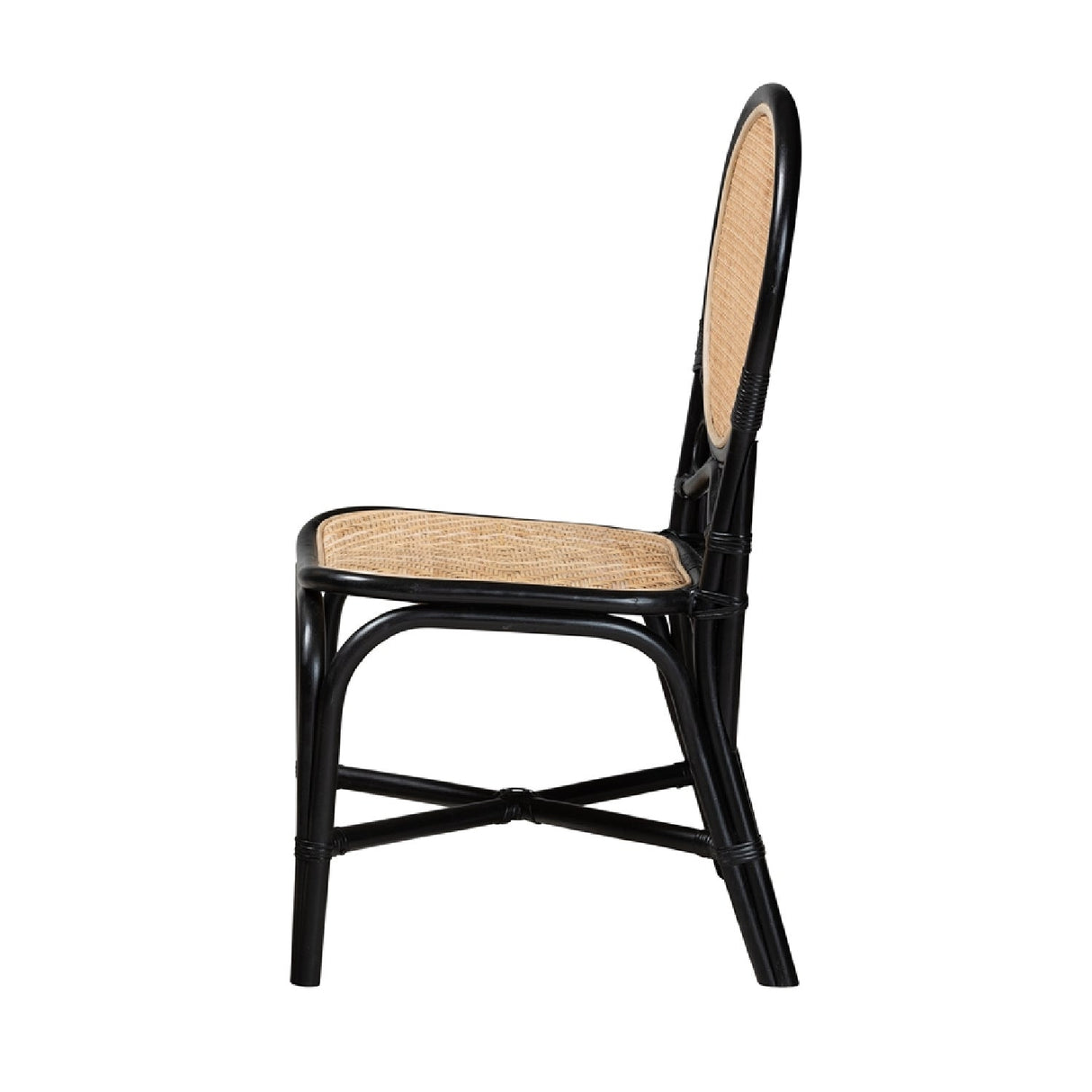   Contract furniture - Black Framed Rattan Dining Chair - www.oroatrade.com | Oroa.com