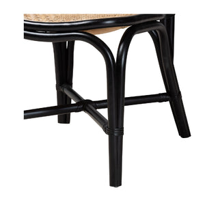   Contract furniture - Black Framed Rattan Dining Chair - www.oroatrade.com | Oroa.com