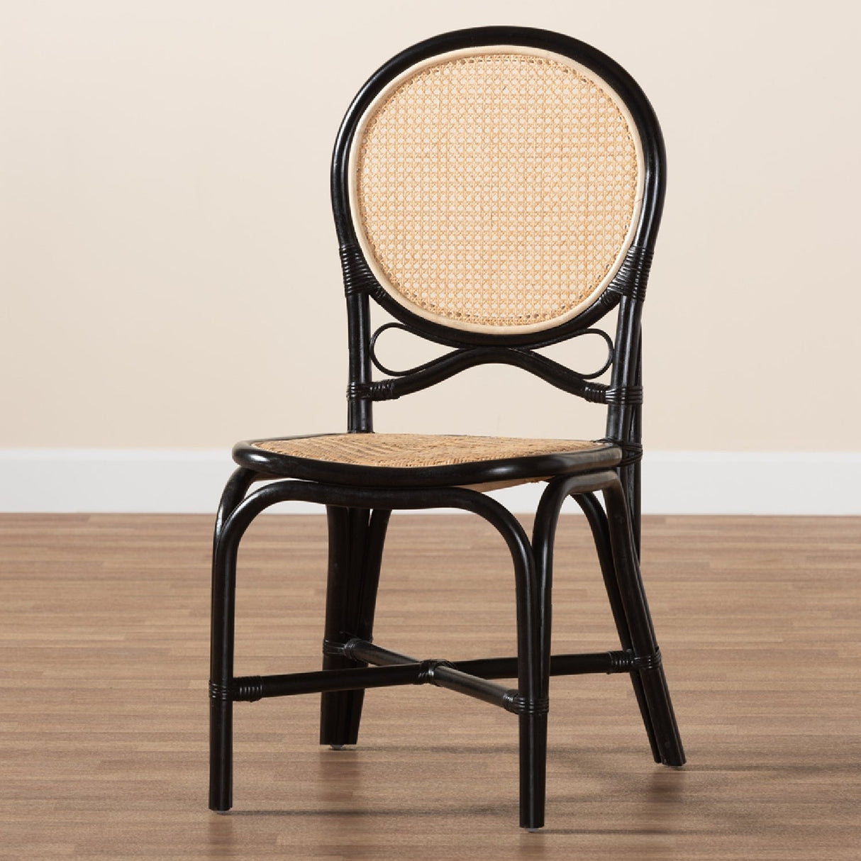   Contract furniture - Black Framed Rattan Dining Chair - www.oroatrade.com | Oroa.com