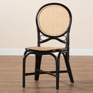   Contract furniture - Black Framed Rattan Dining Chair - www.oroatrade.com | Oroa.com