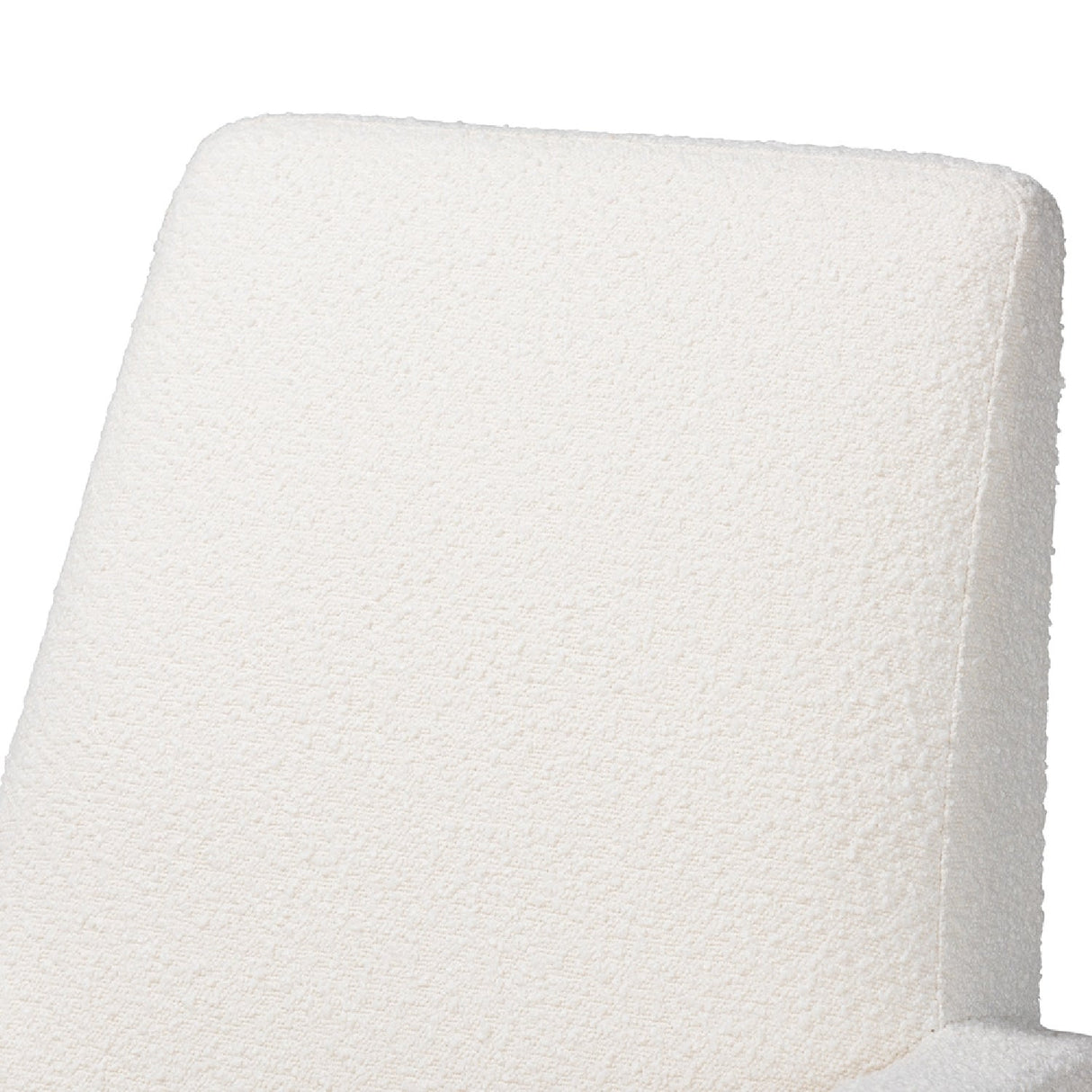   Modern European furniture - White Boucle Rocking Chair - www.oroa.com | Oroa.com
