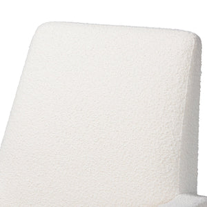   Modern European furniture - White Boucle Rocking Chair - www.oroa.com | Oroa.com
