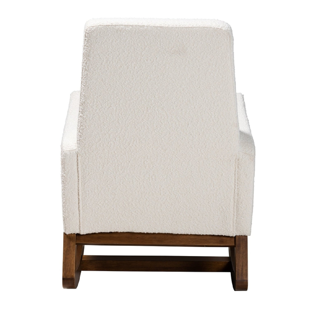   Modern European furniture - White Boucle Rocking Chair - www.oroa.com | Oroa.com