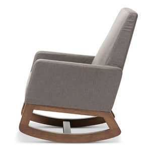   Modern European furniture - Fabric Upholstered Rocking Chair - www.oroa.com | Oroa.com