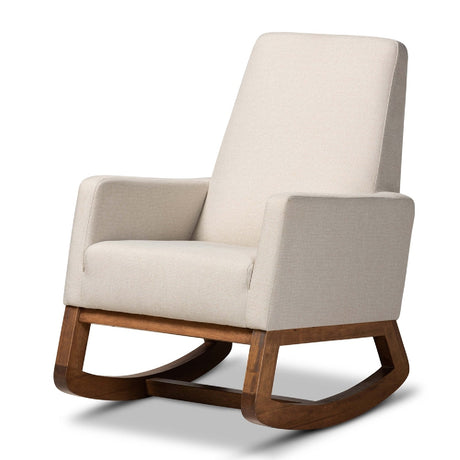   Modern European furniture - Fabric Upholstered Rocking Chair - www.oroa.com | Oroa.com