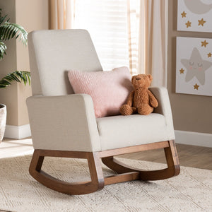   Modern European furniture - Fabric Upholstered Rocking Chair - www.oroa.com | Oroa.com