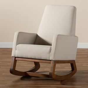   Modern European furniture - Fabric Upholstered Rocking Chair - www.oroa.com | Oroa.com