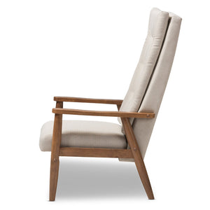   Modern European furniture - Beige Tufted High Back Accent Chair - www.oroa.com | Oroa.com