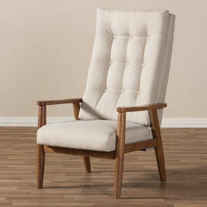   Modern European furniture - Beige Tufted High Back Accent Chair - www.oroa.com | Oroa.com