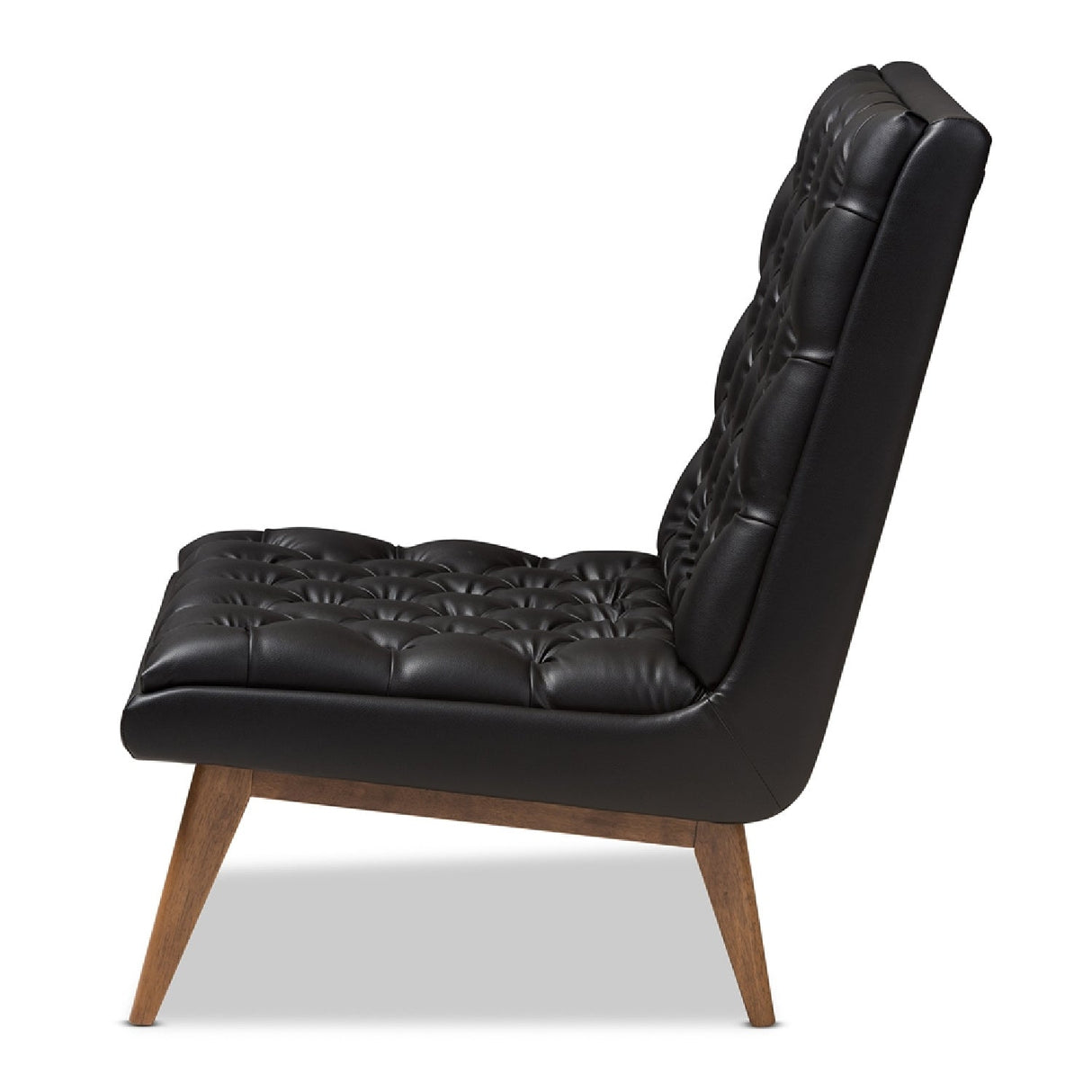   Modern European furniture - Black Leather Inspired Lounge Chair - www.oroa.com | Oroa.com