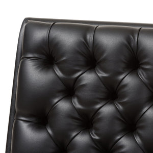   Modern European furniture - Black Leather Inspired Lounge Chair - www.oroa.com | Oroa.com