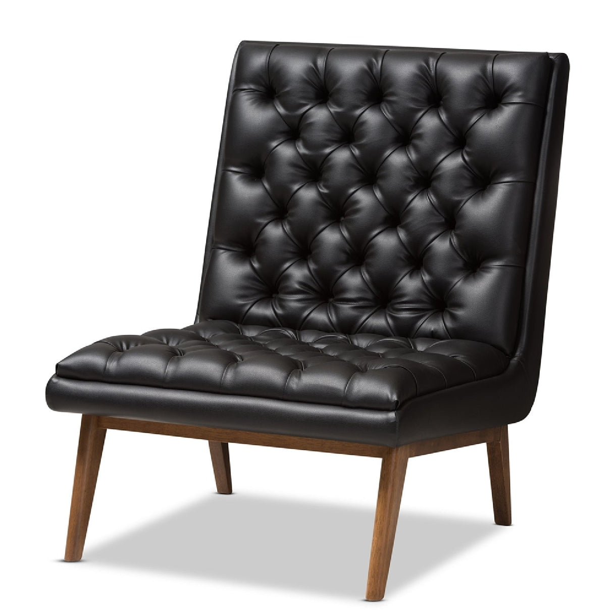   Modern European furniture - Black Leather Inspired Lounge Chair - www.oroa.com | Oroa.com