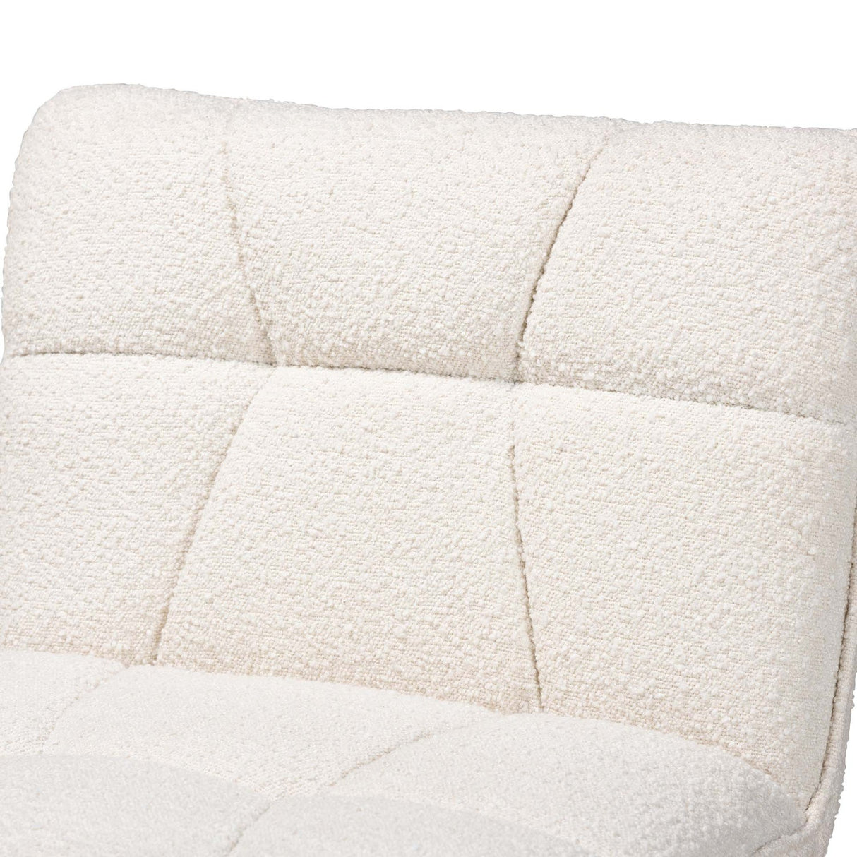   Modern European furniture - Cream Boucle Japandi Accent Chair - www.oroa.com | Oroa.com