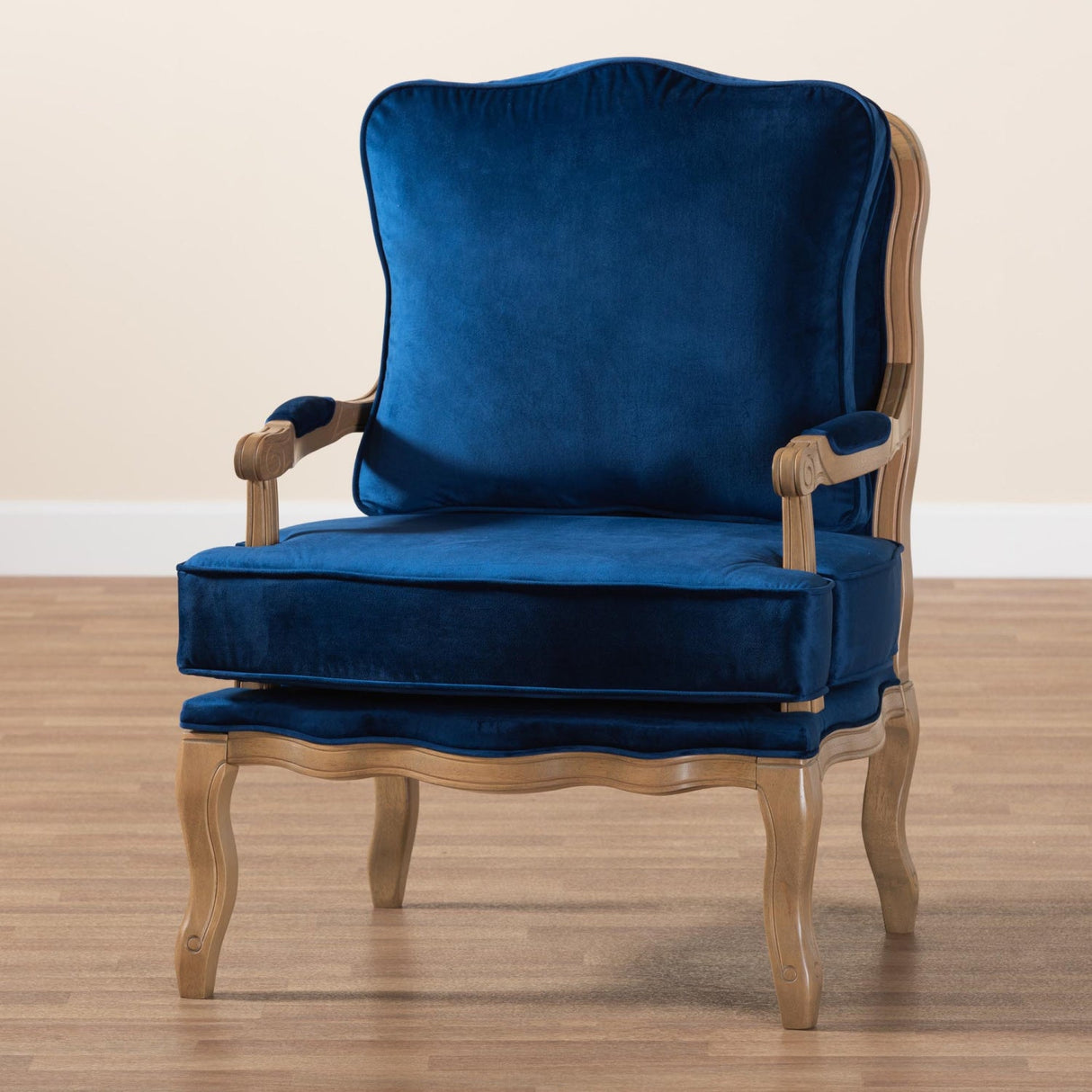   Modern European furniture - Blue Fabric Accent Chair - www.oroa.com | Oroa.com