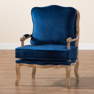   Modern European furniture - Blue Fabric Accent Chair - www.oroa.com | Oroa.com