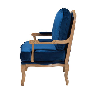   Modern European furniture - Blue Fabric Accent Chair - www.oroa.com | Oroa.com