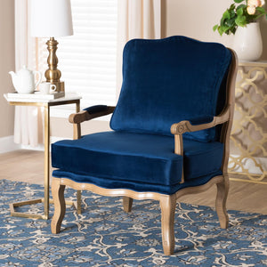   Modern European furniture - Blue Fabric Accent Chair - www.oroa.com | Oroa.com