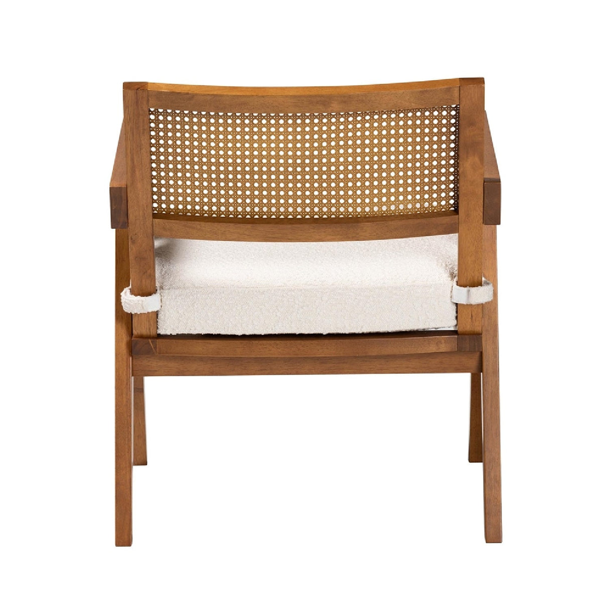   Modern European furniture - Japandi Cream Boucle Lounge Chair - www.oroa.com | Oroa.com