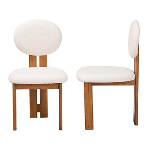   Modern European furniture - Boucle Japandi Dining Chairs 2 - www.oroa.com | Oroa.com