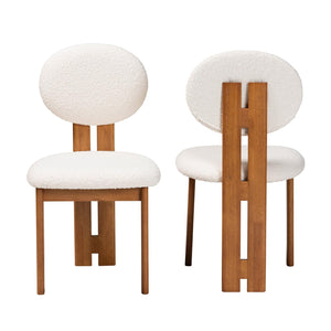   Modern European furniture - Boucle Japandi Dining Chairs 2 - www.oroa.com | Oroa.com