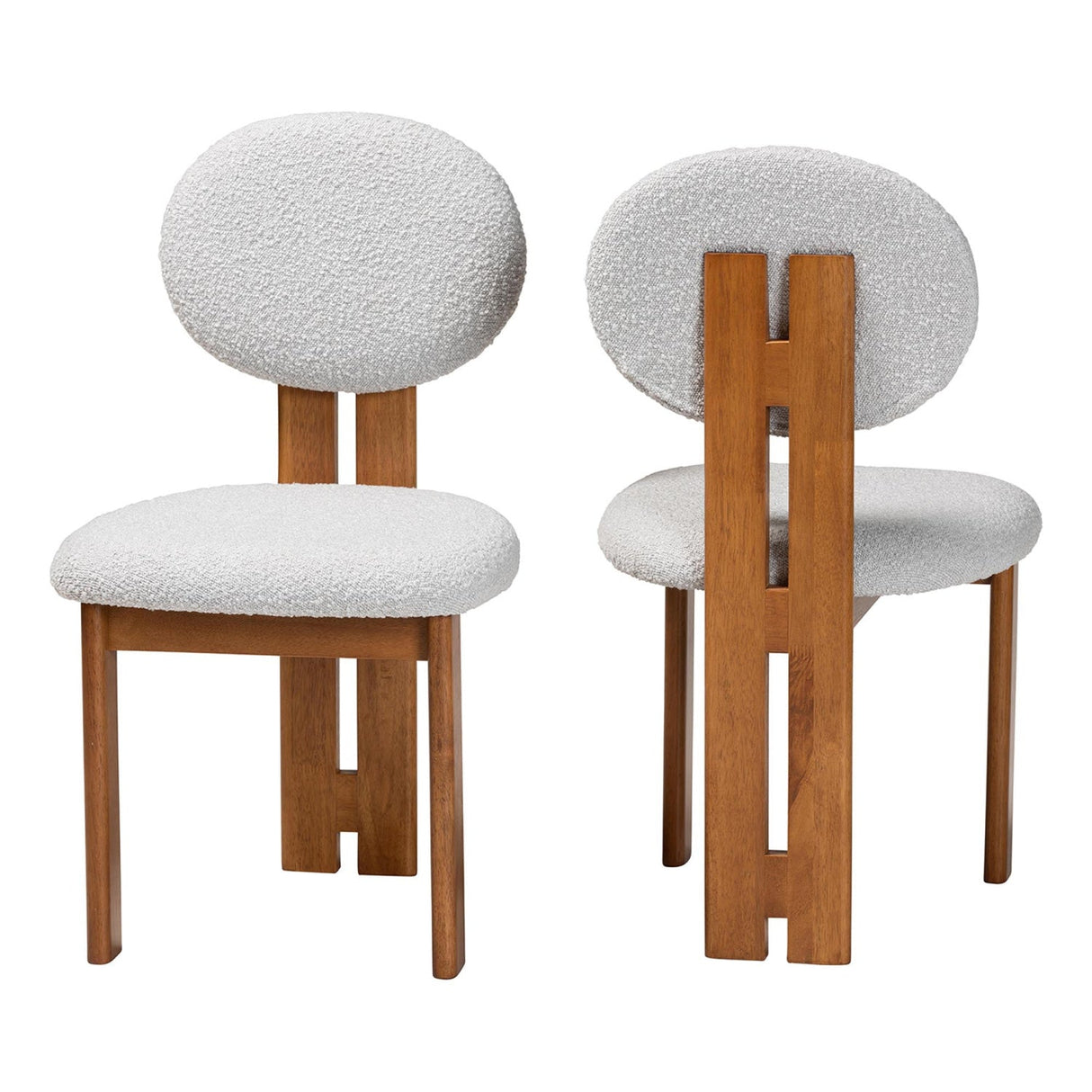   Modern European furniture - Boucle Japandi Dining Chairs 2 - www.oroa.com | Oroa.com