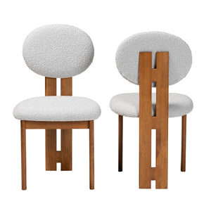   Modern European furniture - Boucle Japandi Dining Chairs 2 - www.oroa.com | Oroa.com