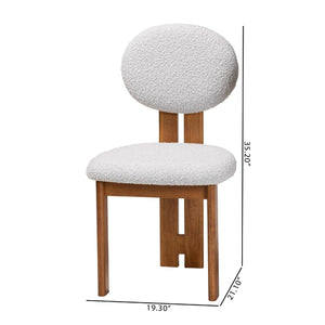   Modern European furniture - Boucle Japandi Dining Chairs 2 - www.oroa.com | Oroa.com