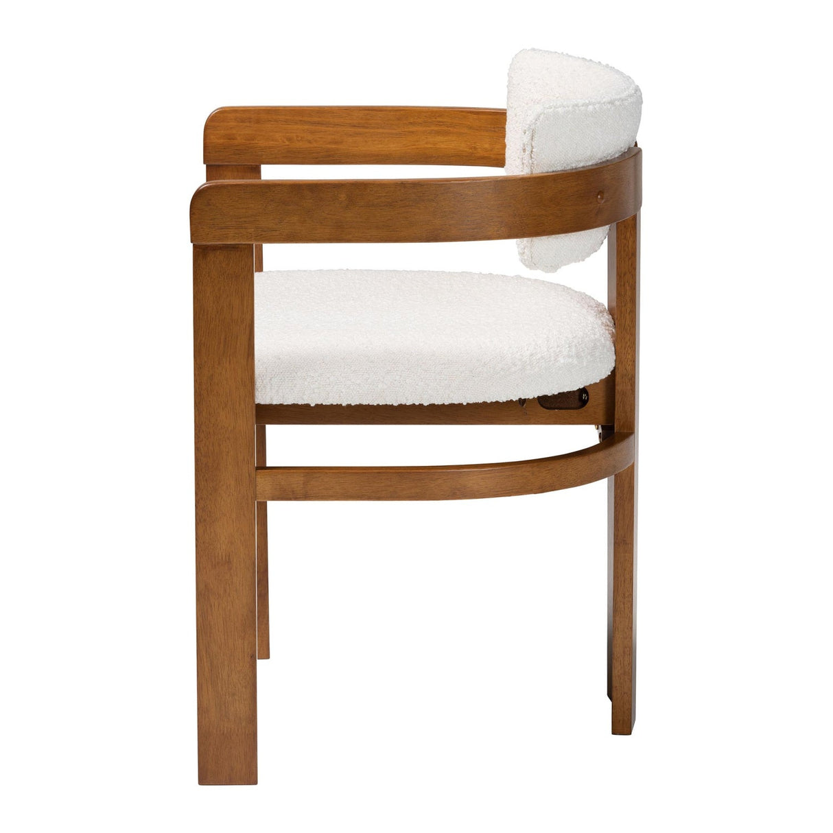   Modern European furniture - Cream Boucle Dining Chair - www.oroa.com | Oroa.com