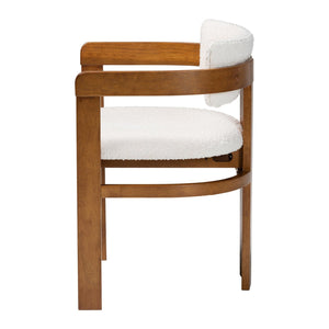   Modern European furniture - Cream Boucle Dining Chair - www.oroa.com | Oroa.com