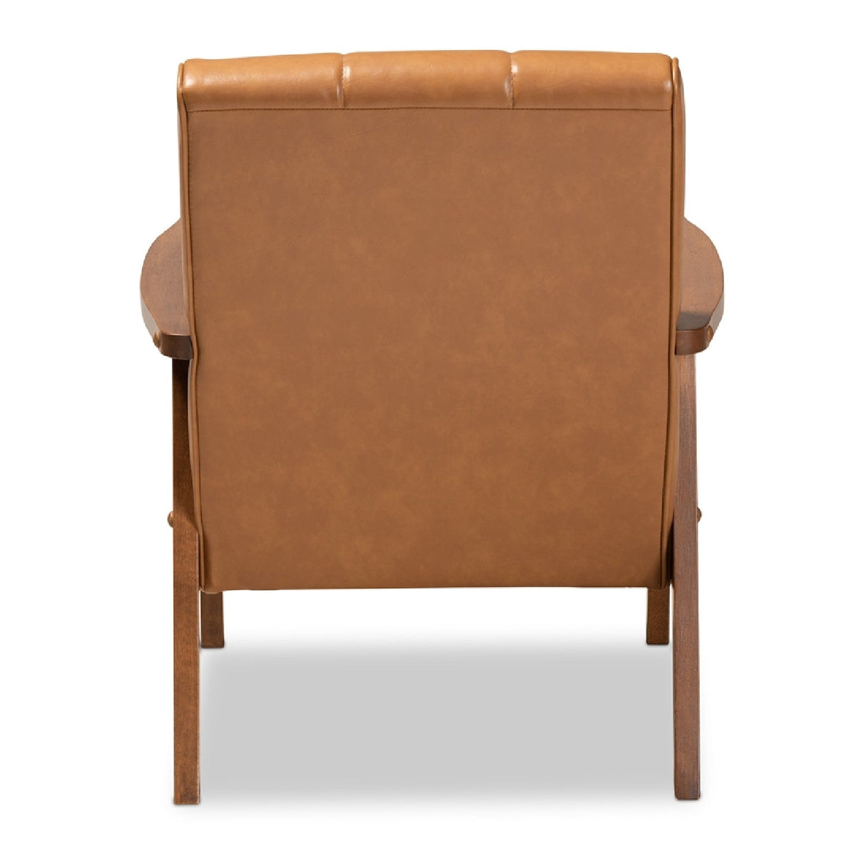   Modern European furniture - Tan Leather Effect Lounge Chair - www.oroa.com | Oroa.com