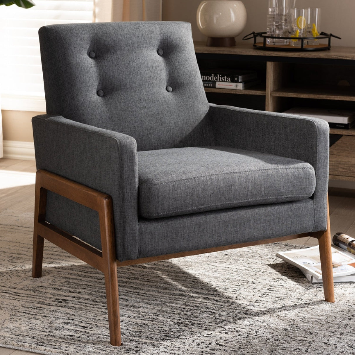  Modern European furniture - Button Tufted Back Lounge Chair - www.oroa.com | Oroa.com