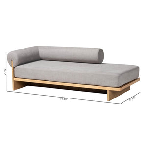   Modern European furniture - Gray Left-Arm Chaise Lounge - www.oroa.com | Oroa.com