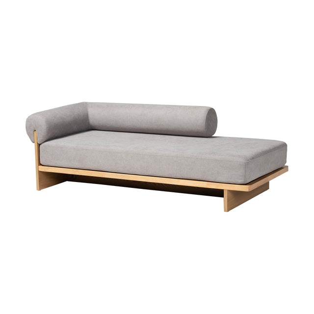 Modern European furniture - Gray Left-Arm Chaise Lounge - www.oroa.com