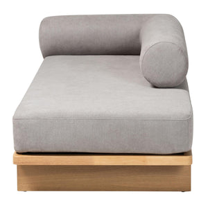   Modern European furniture - Gray Left-Arm Chaise Lounge - www.oroa.com | Oroa.com