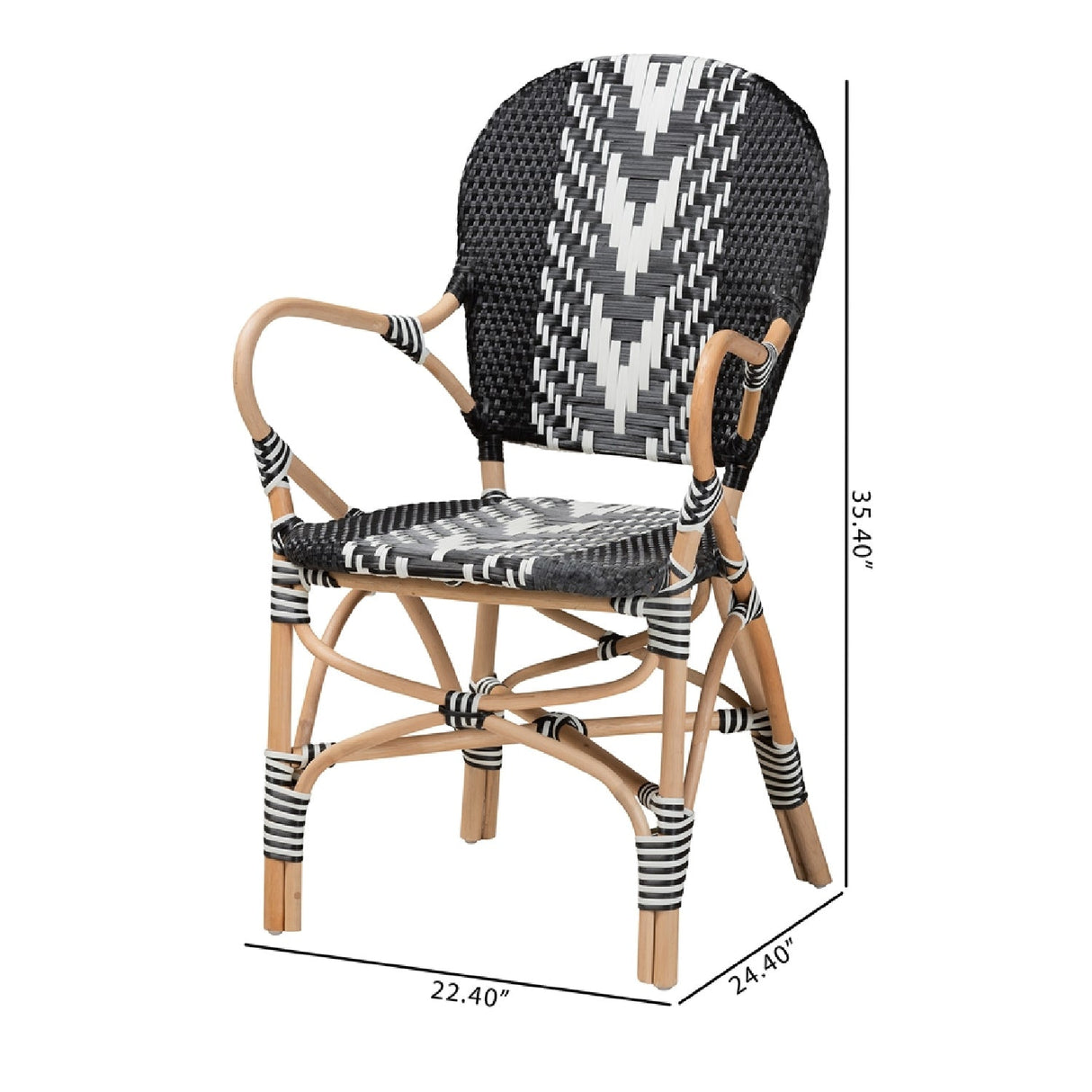   Modern European furniture - Two Toned Weaving Dining Chair - www.oroa.com | Oroa.com