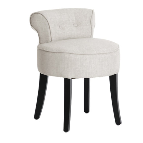   Modern European furniture - Beige Linen Lounge Stool  - www.oroa.com | Oroa.com