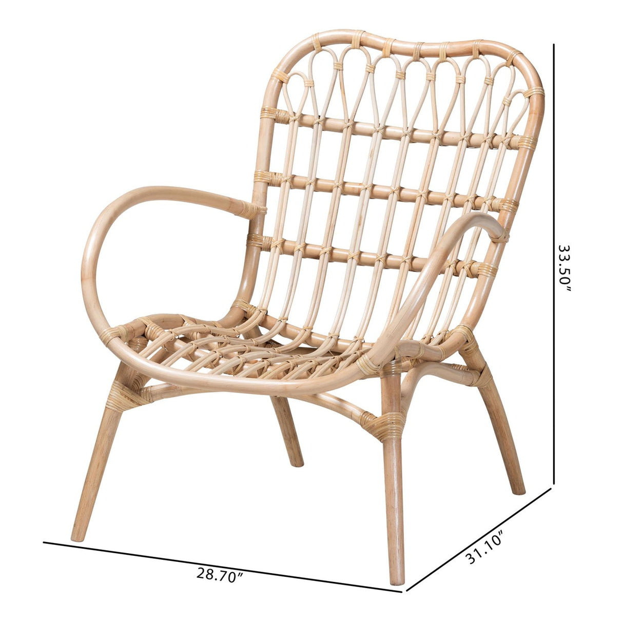   Modern European furniture - Rattan Openwork Bohemian Lounge Chair - www.oroa.com | Oroa.com