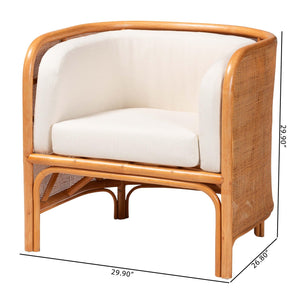   Modern European furniture - Curved Woven Rattan Accent Chair - www.oroa.com | Oroa.com