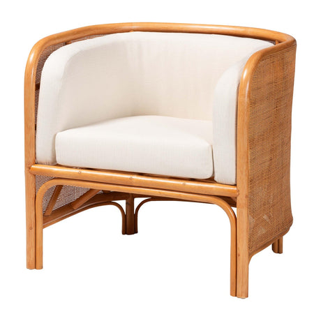   Modern European furniture - Curved Woven Rattan Accent Chair - www.oroa.com | Oroa.com