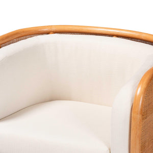   Modern European furniture - Curved Woven Rattan Accent Chair - www.oroa.com | Oroa.com