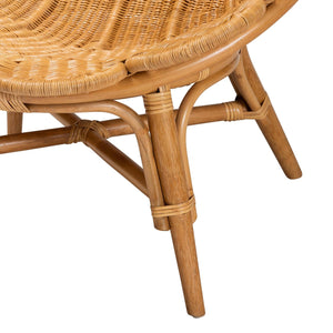   Modern European furniture - Scalloped Rattan Boho Accent Chair - www.oroa.com | Oroa.com