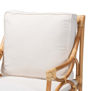   Modern European furniture - White Padded Rattan Accent Chair - www.oroa.com | Oroa.com