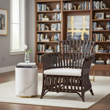   Modern European furniture - Dark Brown Bohemian Accent Chair - www.oroa.com | Oroa.com