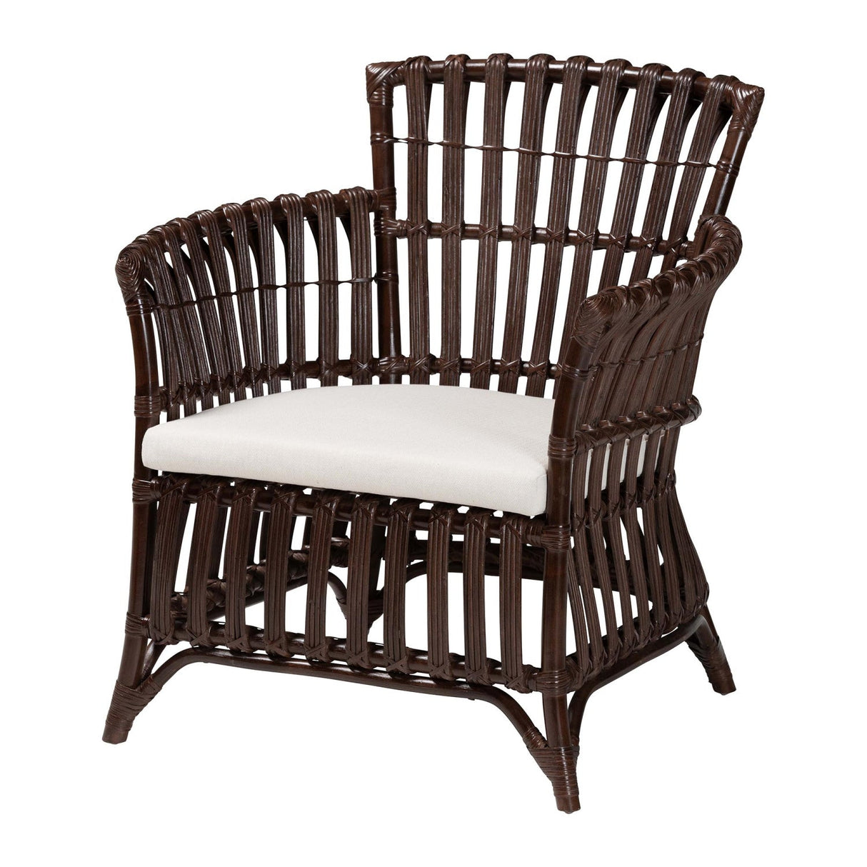   Modern European furniture - Dark Brown Bohemian Accent Chair - www.oroa.com | Oroa.com