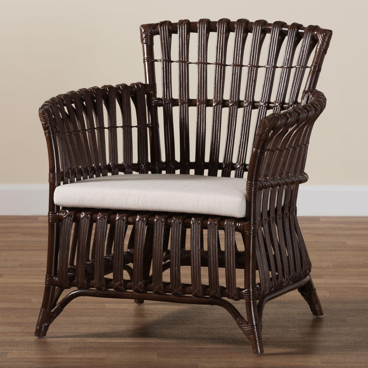   Modern European furniture - Dark Brown Bohemian Accent Chair - www.oroa.com | Oroa.com