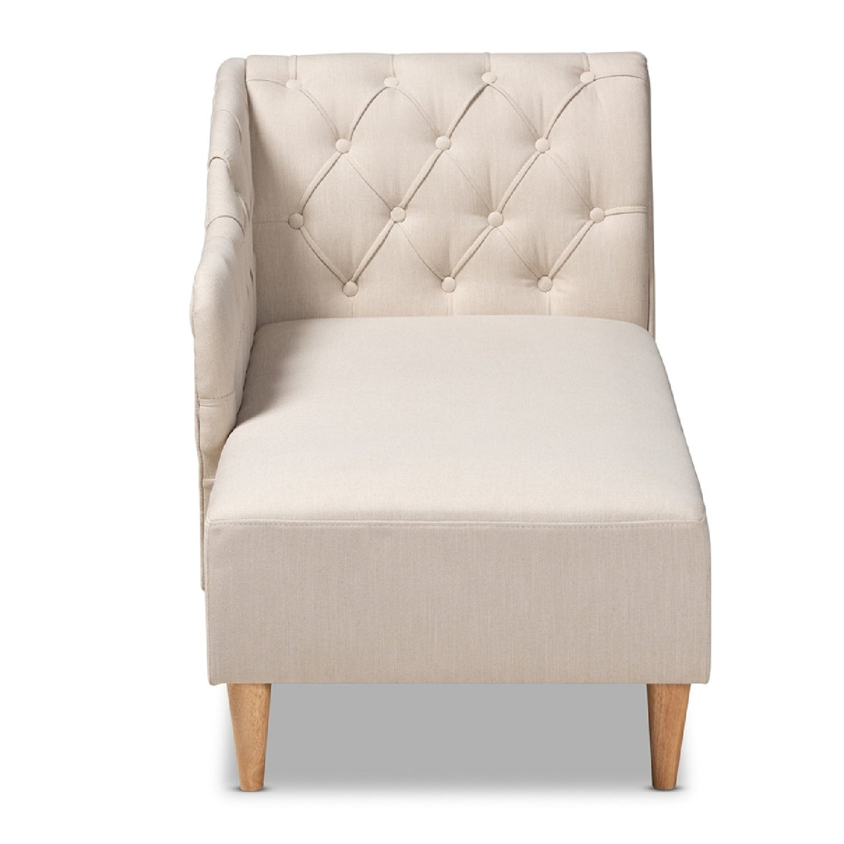   Modern European furniture - Scroll Back Tufted Chaise Lounge - www.oroa.com | Oroa.com