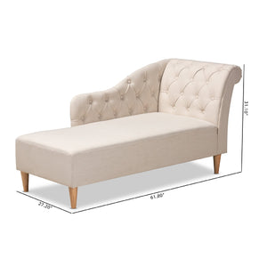   Modern European furniture - Scroll Back Tufted Chaise Lounge - www.oroa.com | Oroa.com